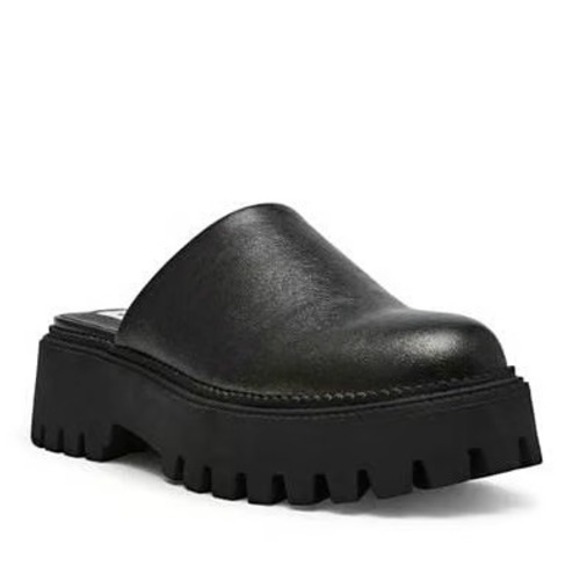 Dolce Vita Shoes - Dolce Vita Lexy Black Chunky Platform Lug Sole Mules 7.5